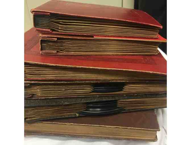 Vintage Vinyl Record Collection in Record Books, 45's and 78's. Total of 71 records