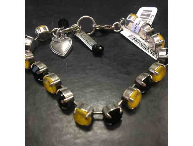 Mariana - WSU black and yellow beaded bracelet