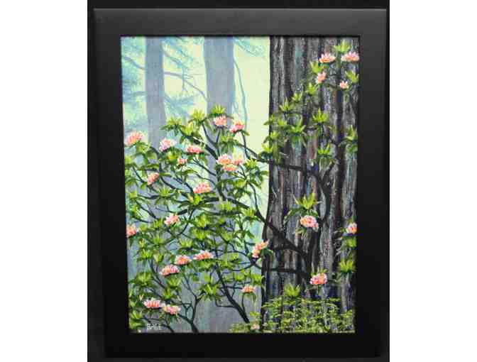 Bryce McCoy Painting "Misty Forest Flowers" Acrylic - Photo 1