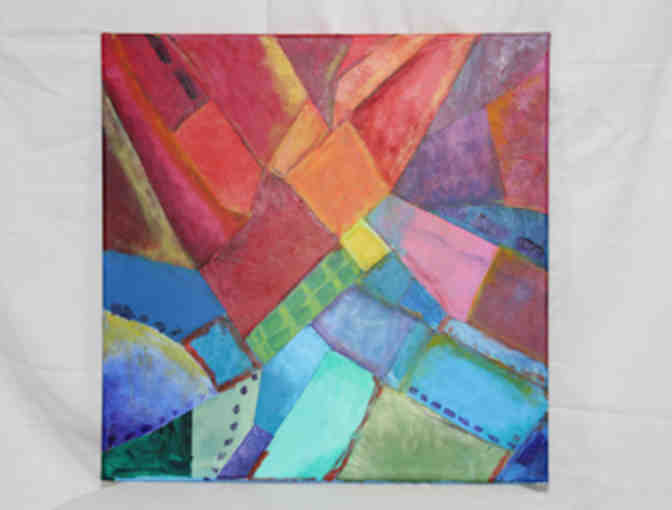 'Patchwork Passion' painting by Stan Bandell of Tech Art Gallery