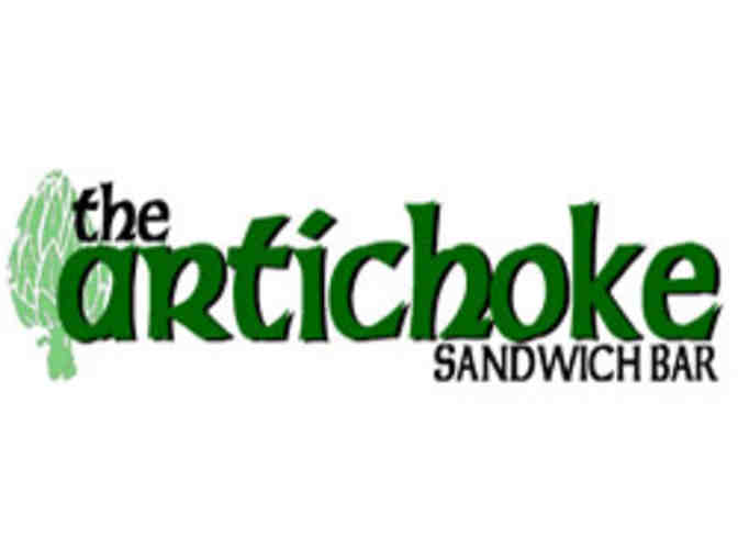 Artichoke Sandwich Bar- Lunch/dinner for 2! $30 Gift Card