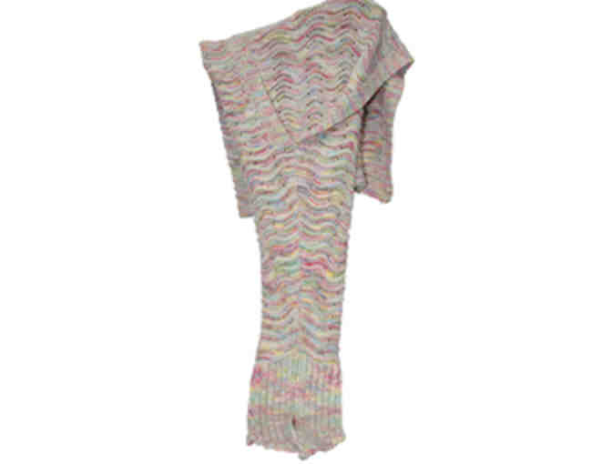 Mermaid Tail, Crochet, pastel multi-colored,  blanket