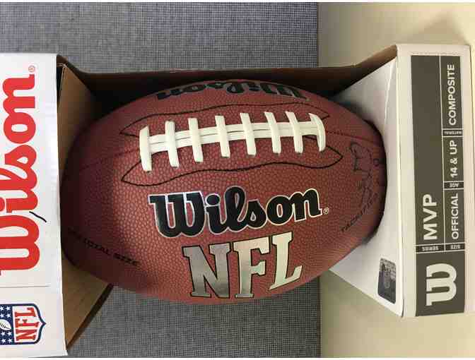 Autographed Football-Johnny (heisman trophy winner) Rodgers, Ty Hughes, and more.