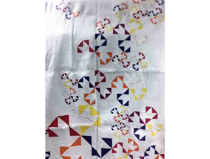 'Kansas Winds' Queen sized double sided Quilt, by Wichita Modern Quilt Guild