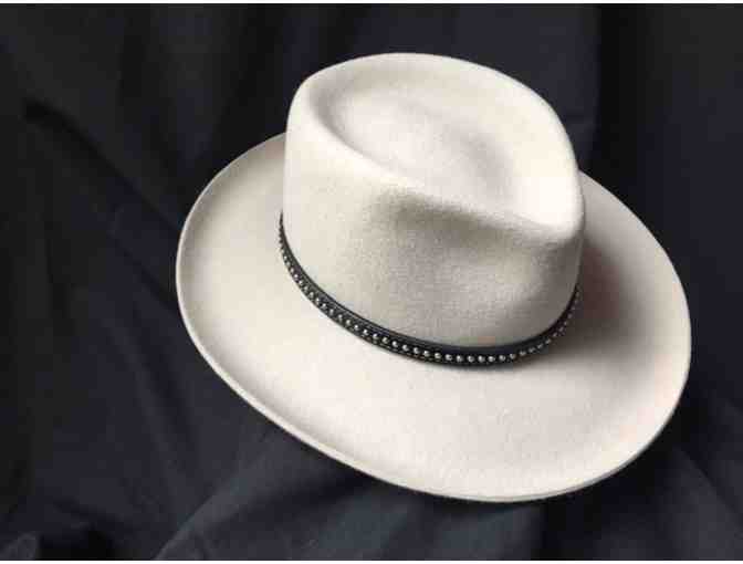 Custom Western-style hat from Batsakes