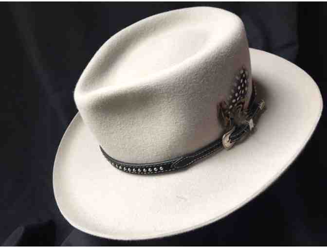 Custom Western-style hat from Batsakes