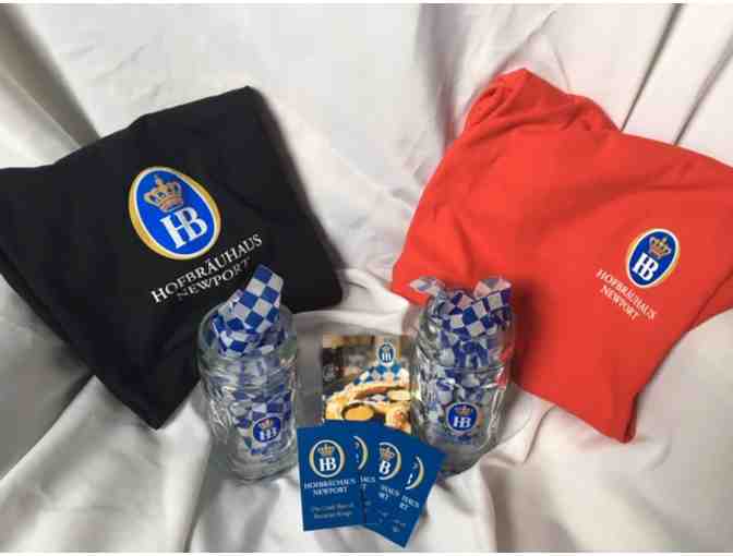 Hofbrauhaus: Gift Basket - 2 beer steins and 2 gift certificates for an entree