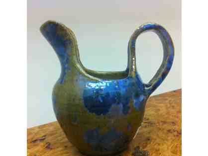 A pitcher by artist Michelle Morrell from Juneau Artists Gallery