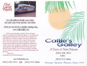 Callie's Galley (3) $20 Gift Certificates