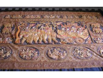 Amazing 6' x 9' Fabric Sculpture Wall Hanging