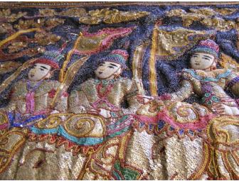 Amazing 6' x 9' Fabric Sculpture Wall Hanging