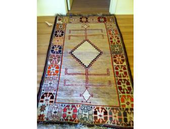 Gabbeh Carpet 3'4' X 5'9' 1940's South Persia