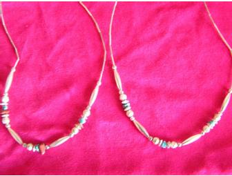 Handstrung Sterling Silver & Turquoise Necklaces