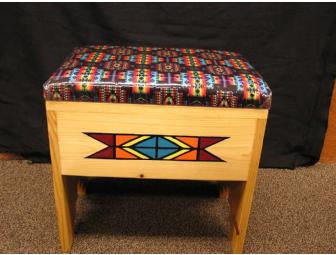 Southwest Native-Made Wooden Bench