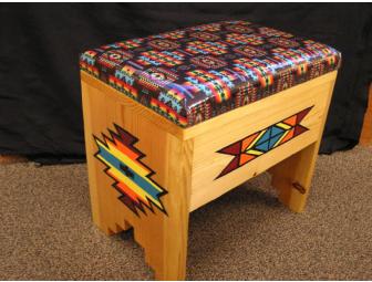 Southwest Native-Made Wooden Bench