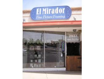 El Mirador Fine Framing $60 Gift Certificate