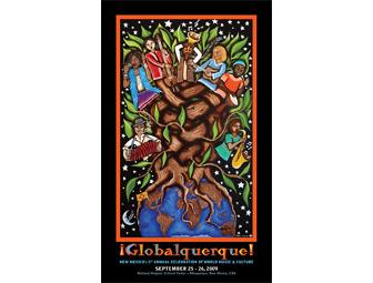 Full Run of 7 Globalquerque Posters - PLUS GlobalQik! poster & CDs by Bombino and Razia!