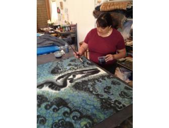 Avanyu Shawl and studio visit with Project Runway fashion designer, Patricia Michaels