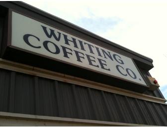 Whiting Coffee $100 Coffee Gift Certificate & Coffee Bean Burlap Sacks