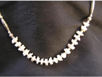 White Coral & Sterling Silver Necklace Plus 2!!
