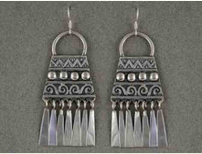 Hand Bag Earrings from Reflective Images of Santa Fe