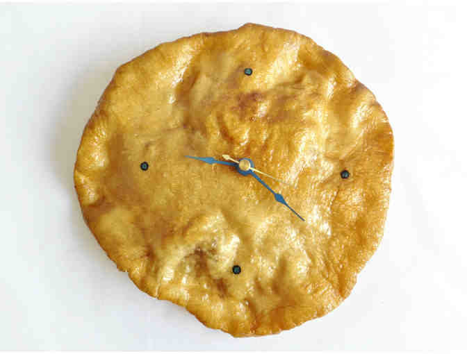 Authentic Frybread Clock made by Linda Cywink