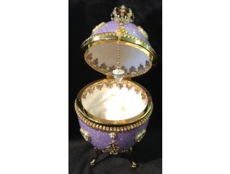 Faberge Style Emu Egg Music Box by Eggstra Special