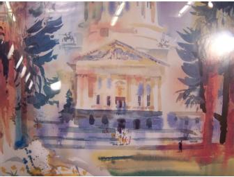 Limited Issue Kenneth Potter Watercolor Print of the State Capitol