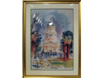 Limited Issue Kenneth Potter Watercolor Print of the State Capitol