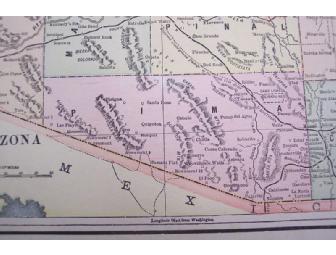 1892 Map of Arizona