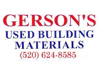 Gift Certificate: Gerson's Used Building Materials- $91.30