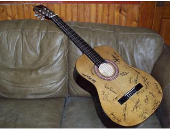 Signed Accoustic Guitar w/ Folk Festival 25th Anniversary Headliners and More!