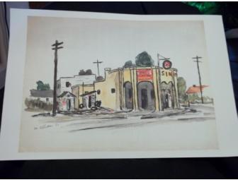 Mose Allison Water Color Print, Signed