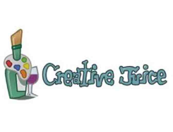 Creative Juice Art Bar: Painting Class for 2 People + a Painting from the Instructor