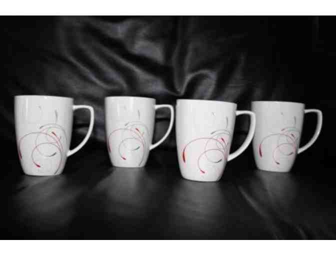 Set of 4 Corelle Coordinates  Porcelain Mugs/Cups