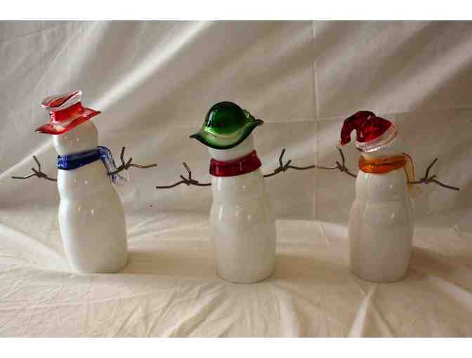 Set of 3 Decorative Snowpeople