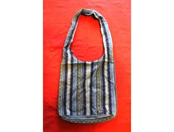 Nepali Cotton Shoulder Bag (blue)