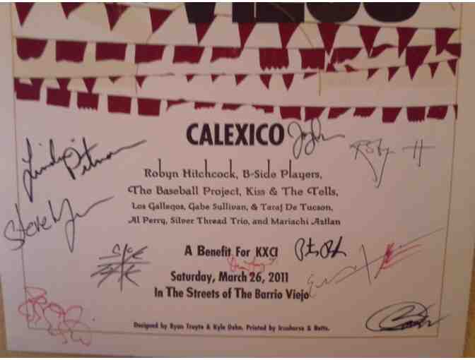 Festival en el Barrio Viejo Poster: Signed by Calexico, Robyn Hitchcock, Baseball Proj...