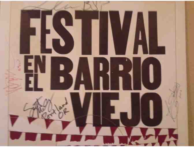 Festival en el Barrio Viejo Poster: Signed by Calexico, Robyn Hitchcock, Baseball Proj...
