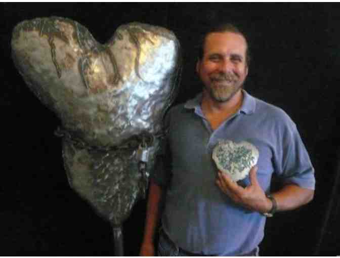 Metal Sculpture by Paul Whitby - 'Pierced Heart'