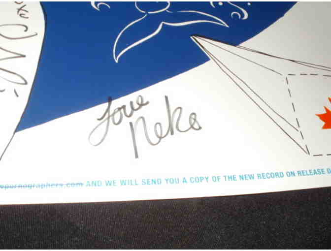 The New Pornographers Signed Promotional Poster designed by Neko Case for The Challengers