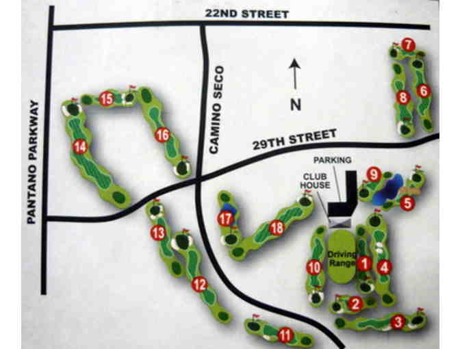 Rolling Hills Golf Course: Certificate for a Round of Golf for 4 People