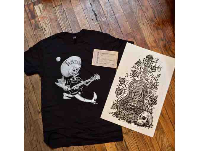 Pop-Cycle Gift Set with T-shirt, art poster, and $25 gift certificate