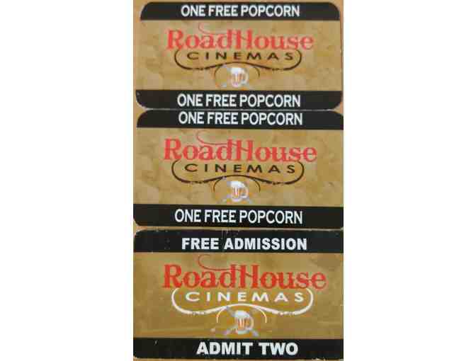 Roadhouse Cinema:  Pass for 2 people +2 popcorns, up to $45 Value