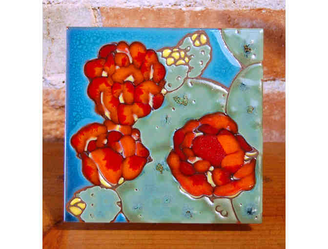 Desert Flora Coasters/Trivets: Set of 3 (6'x6') by Carly Quinn