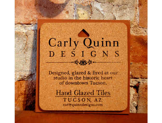 Desert Flora Coasters/Trivets: Set of 3 (6'x6') by Carly Quinn