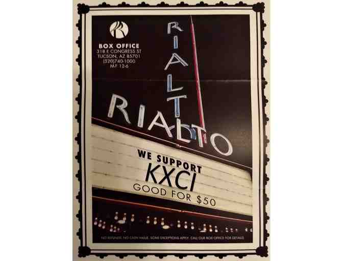 Rialto Theatre: $50 Gift Certificate, Rock Club Membership, and Rialto T-Shirt - Photo 2