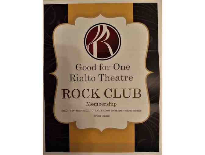 Rialto Theatre: $50 Gift Certificate, Rock Club Membership, and Rialto T-Shirt