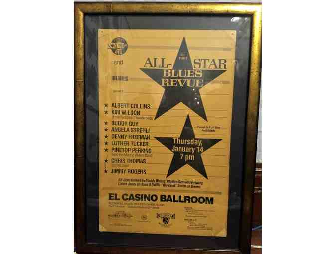All Star Blues Review poster from 1988 at El Casino Ballroom (framed) - Photo 1