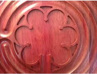 Purpleheart Wooden Chartres-Style Finger Labyrinth